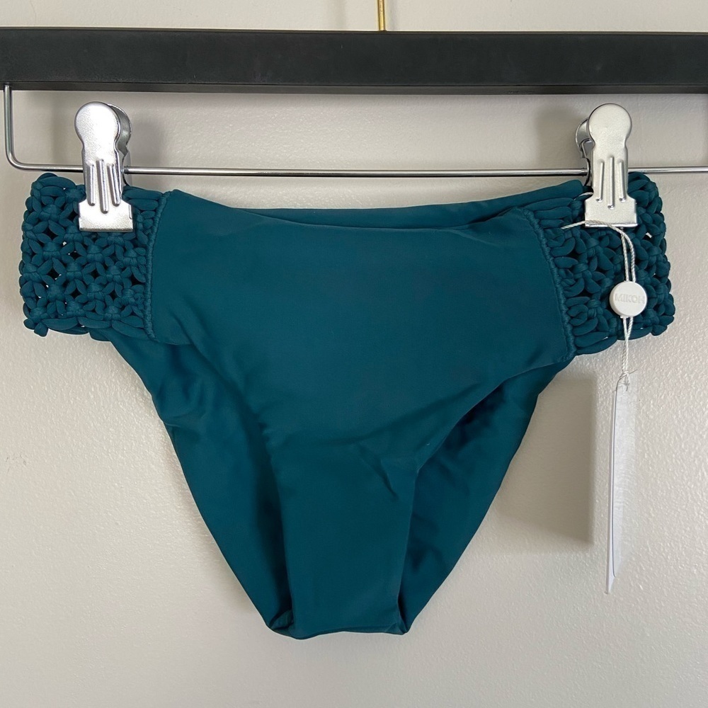 𝅺NWT MIKOH Macrame Coconut Tamarindo Bikini Set S - Picture 3 of 14